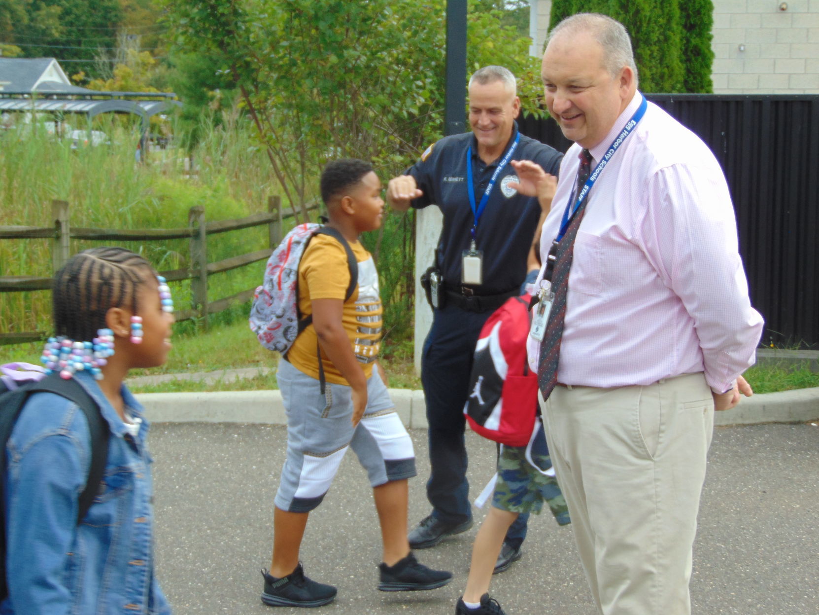 First day of school at Charles L. Spragg School